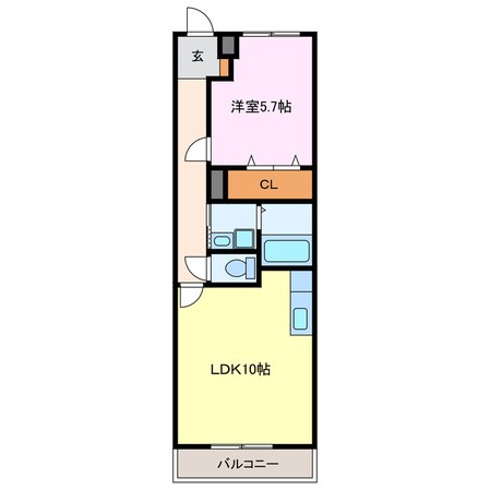 シャンドフルール元町の物件間取画像